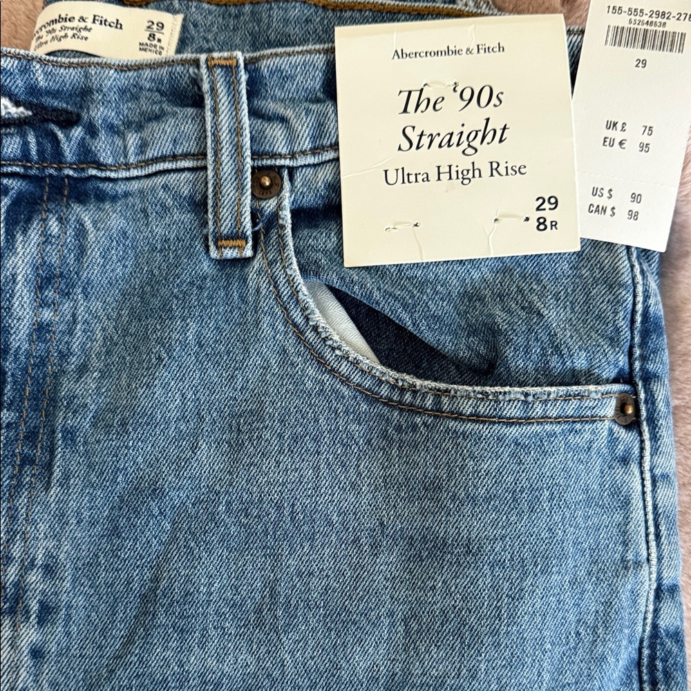 Abercrombie & Fitch Blue High Rise Jeans